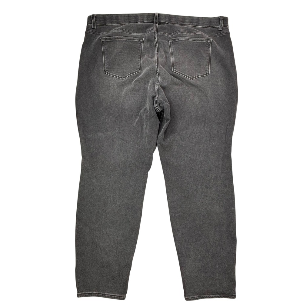 Old Navy Women Plus 24 Rockstar Super Skinny Gray Built-In‎ Warm Stretch Jeans - Picture 2 of 16